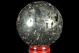 Polished Pyrite Sphere - Peru #97980-1
